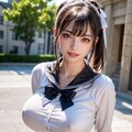 ポニテ１　制服 3枚目