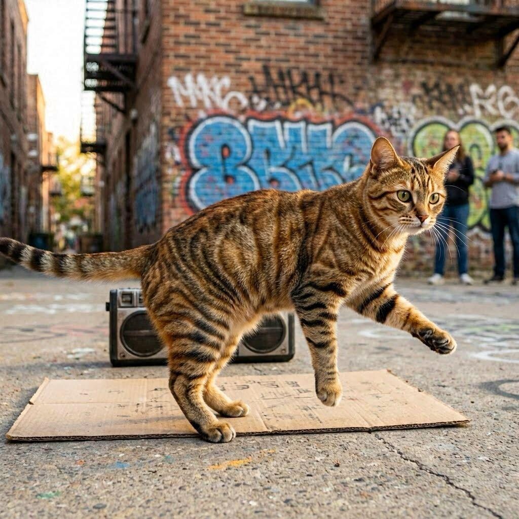 横から見た猫