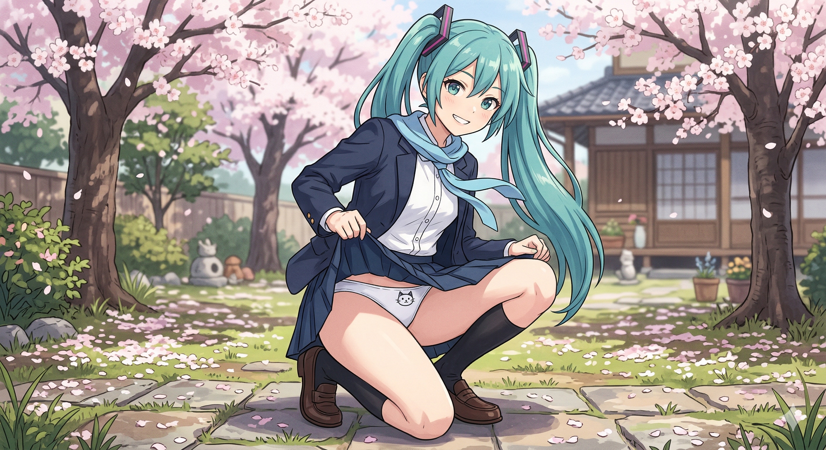 猫パンツ ミクさん