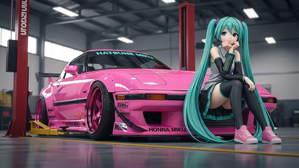 初音ミクとRX-7
