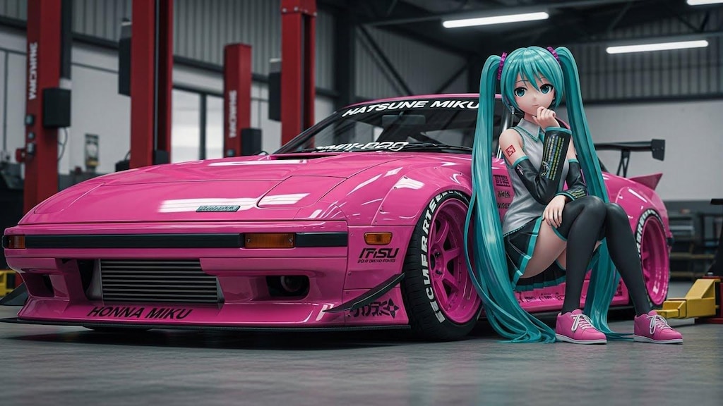 初音ミクとRX-7