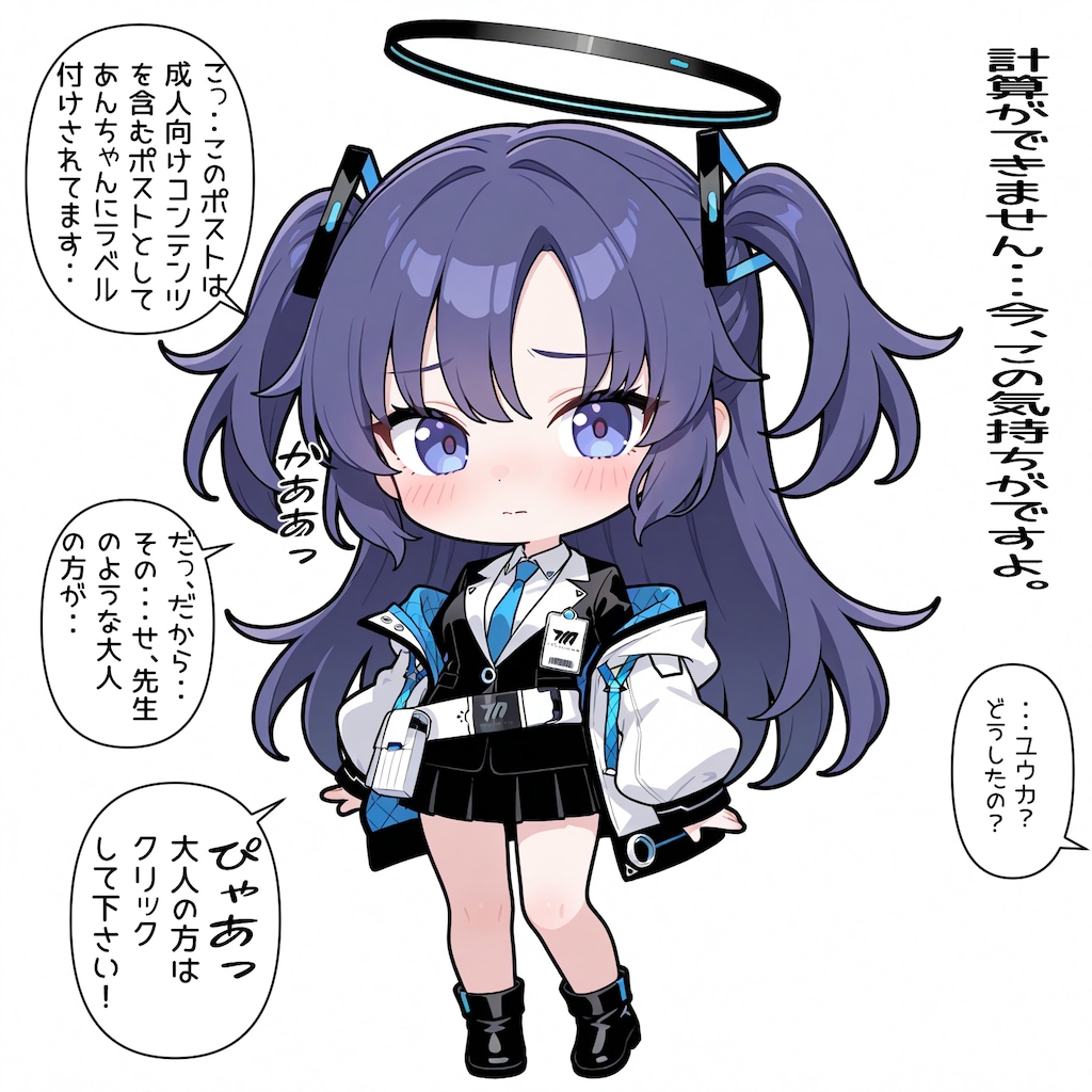 「ユウカと先生のラブラブＨ」広告用1コマ漫画