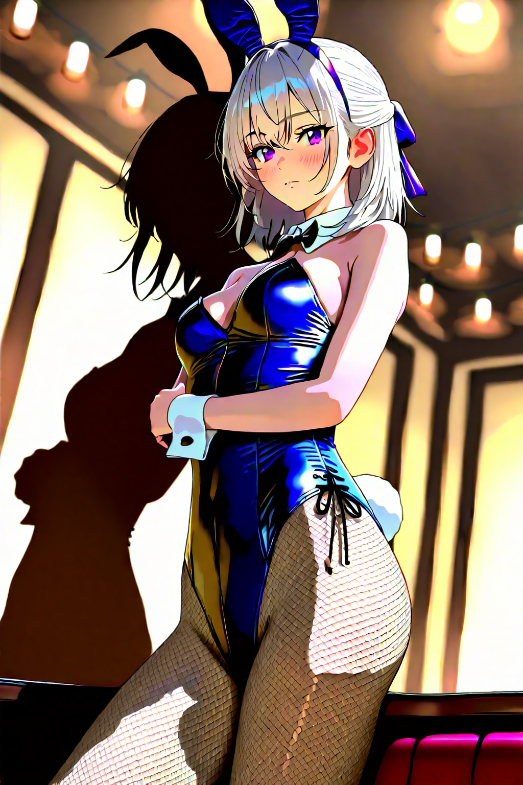 (1033)銀髪ちゃんバニーガール