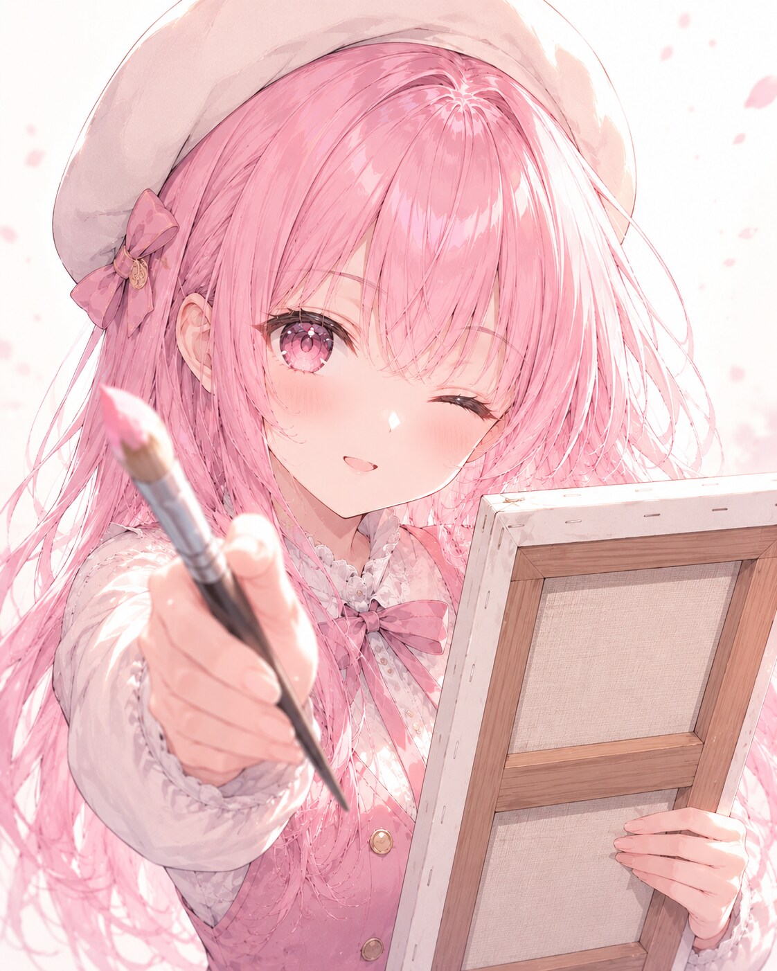 動かないでね！