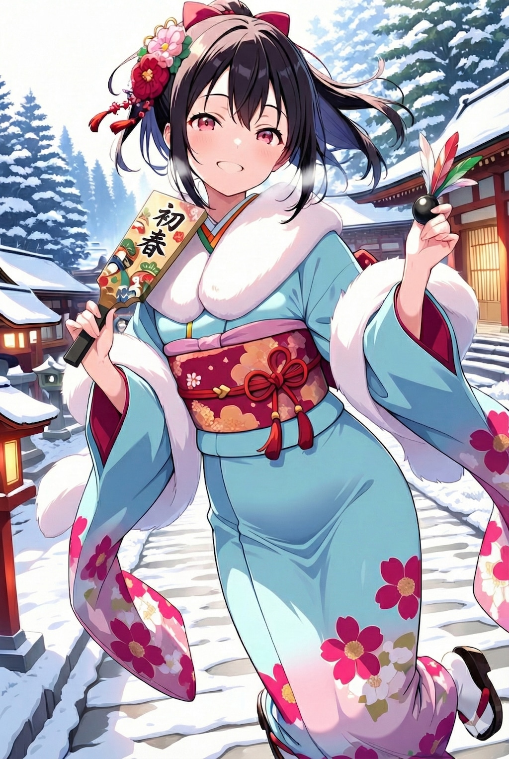 羽根つきしよっ♪