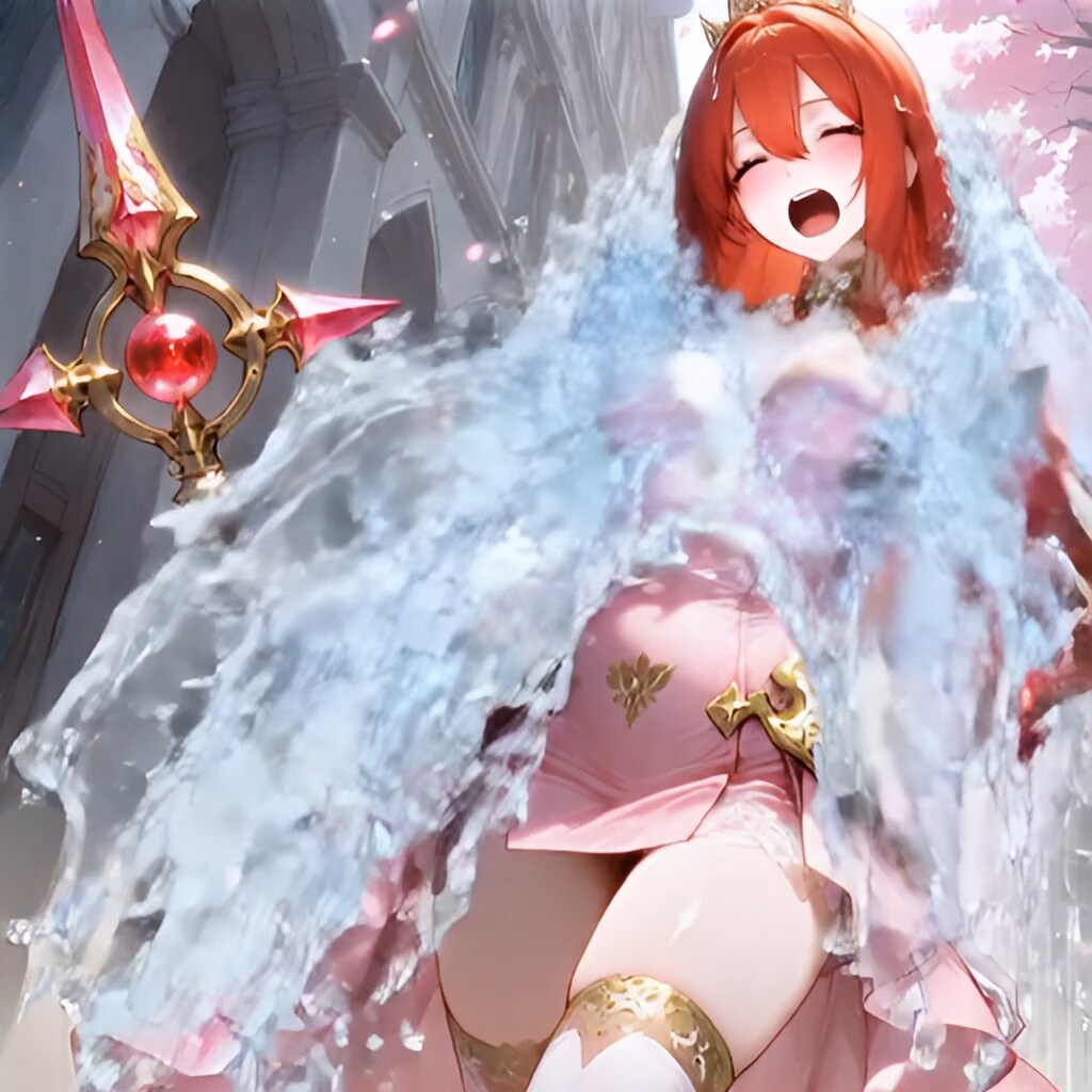 閑話：AIアプリネタ（水をかける喜び）ヾ(*´∀｀*)ﾉ透ける～