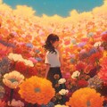 アクリル絵の具と少女 7枚目
