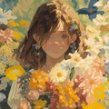 アクリル絵の具と少女 8枚目