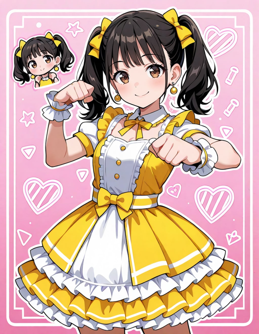 かわいいアイドルのきらめき