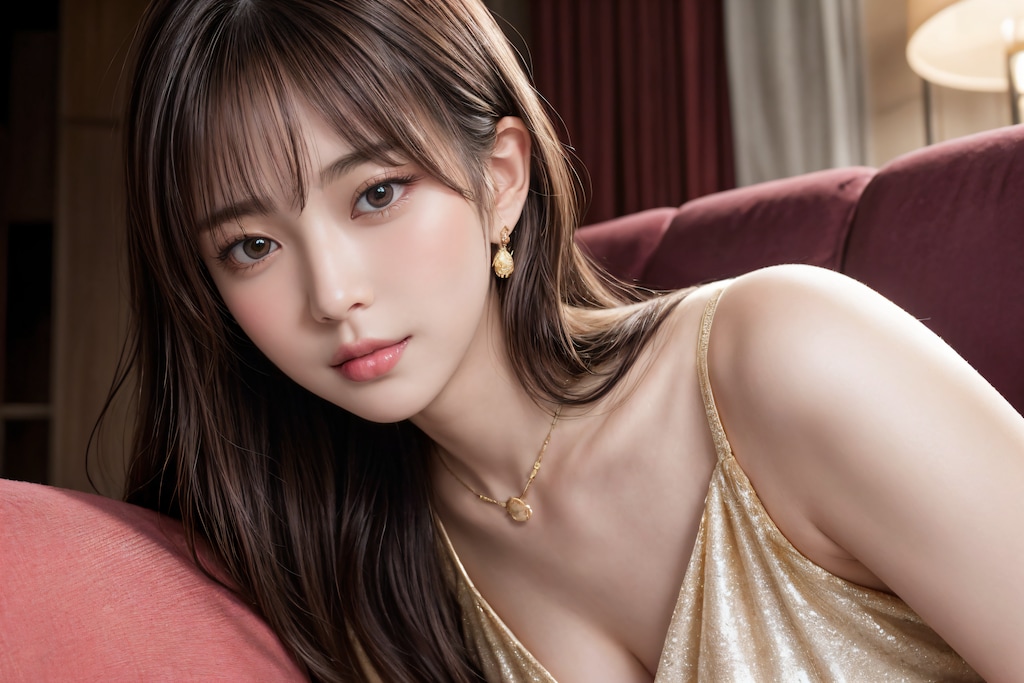 ドレスアップしたきれいなお姉さん