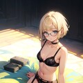 下着の眼鏡っ娘 2枚目
