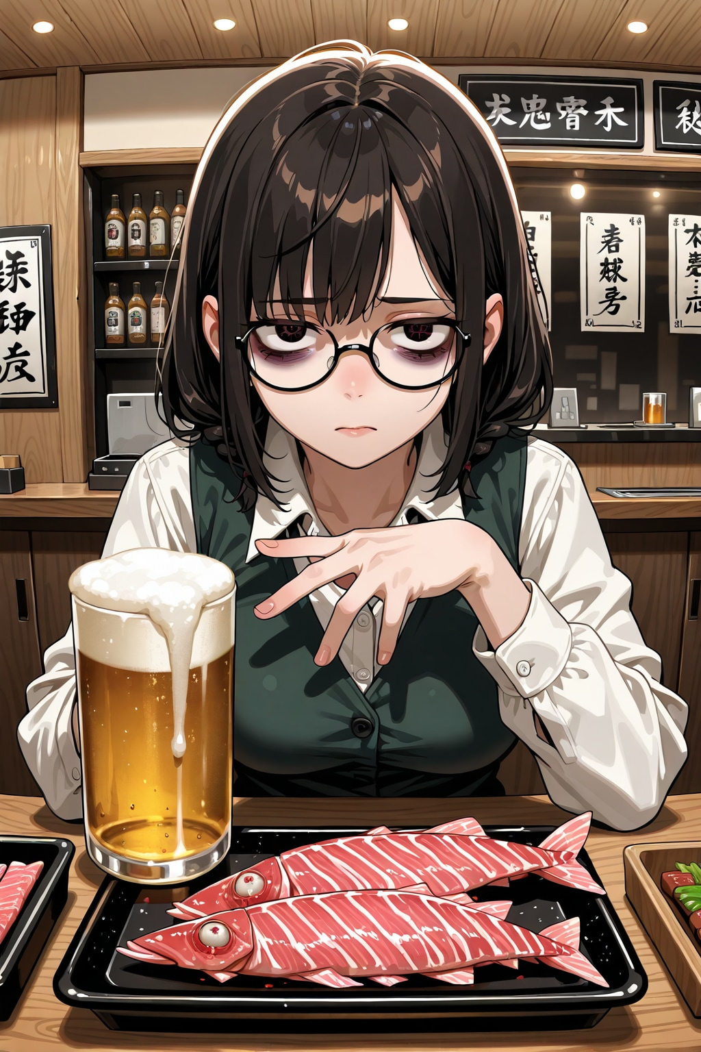 結局2人で飲みに来た | の人気AIイラスト・グラビア