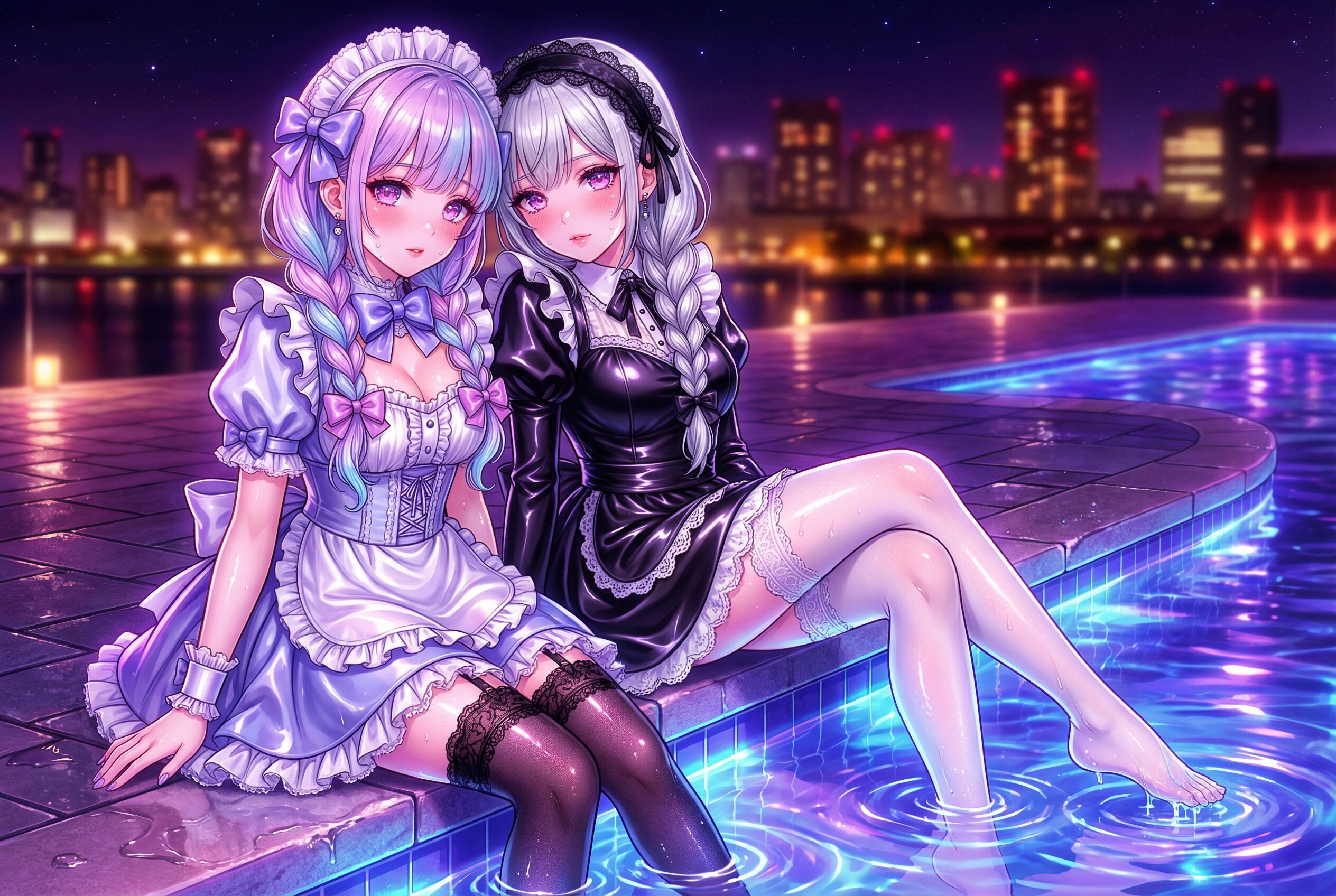 蒼月下の双影令嬢