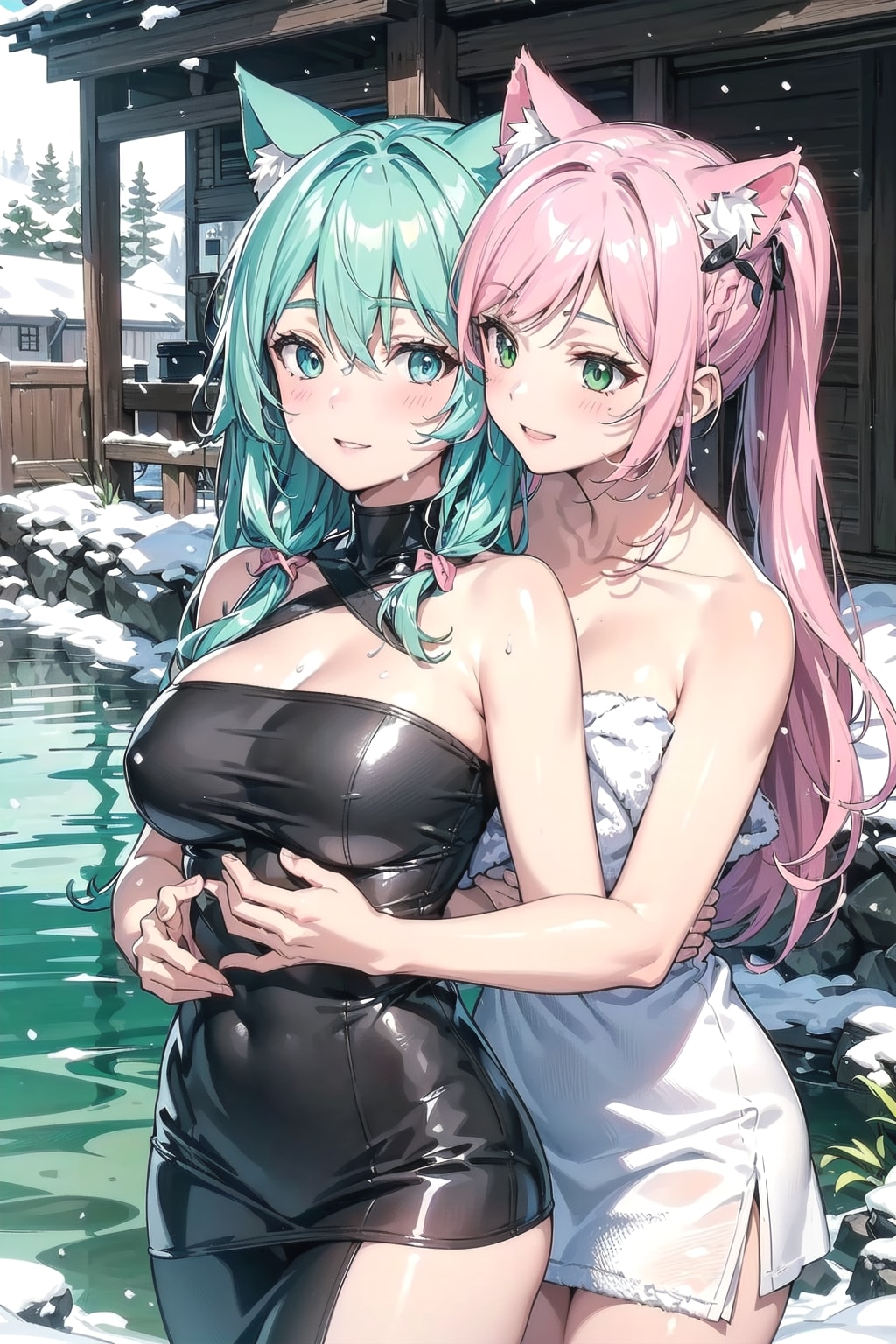 猫耳姉妹の温泉旅行🐱♨️🐱