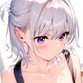 (831HQ)銀髪ちゃん○エプロン 3枚目