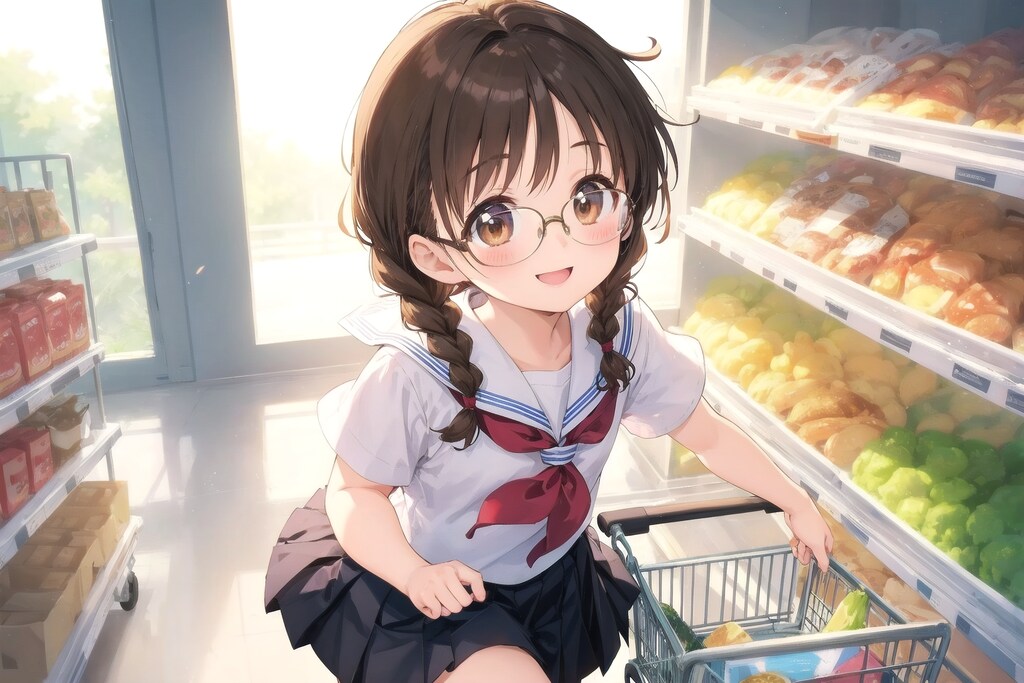 ショッピングカートと委員長ちゃん