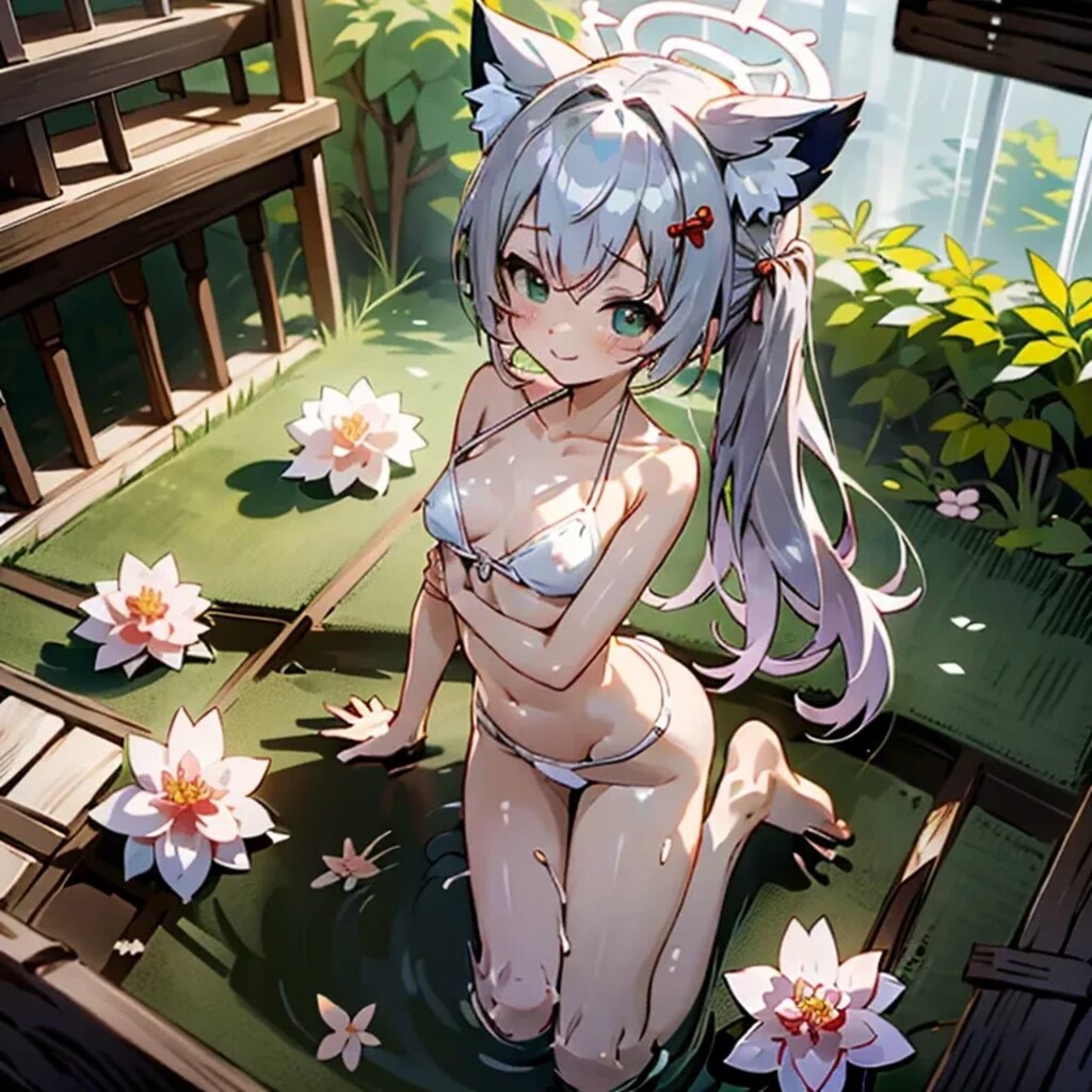 終わった世界の廃墟と少女