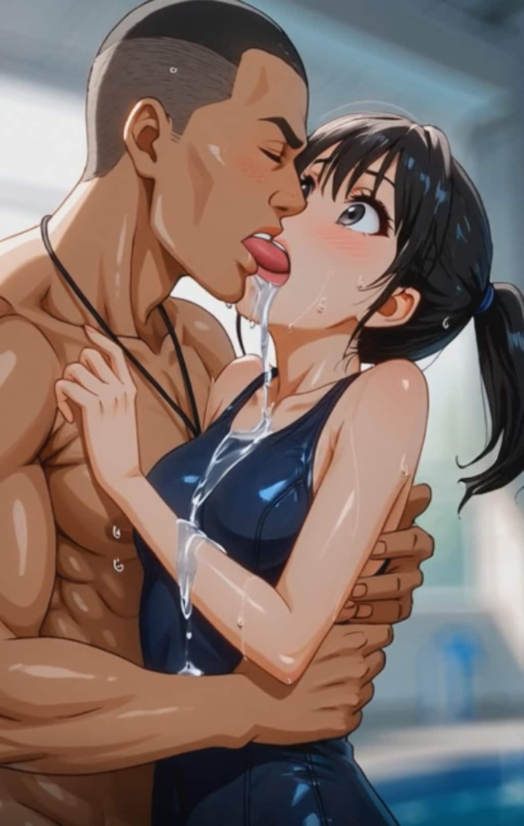 無理矢理キス