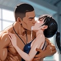 無理矢理キス 5枚目