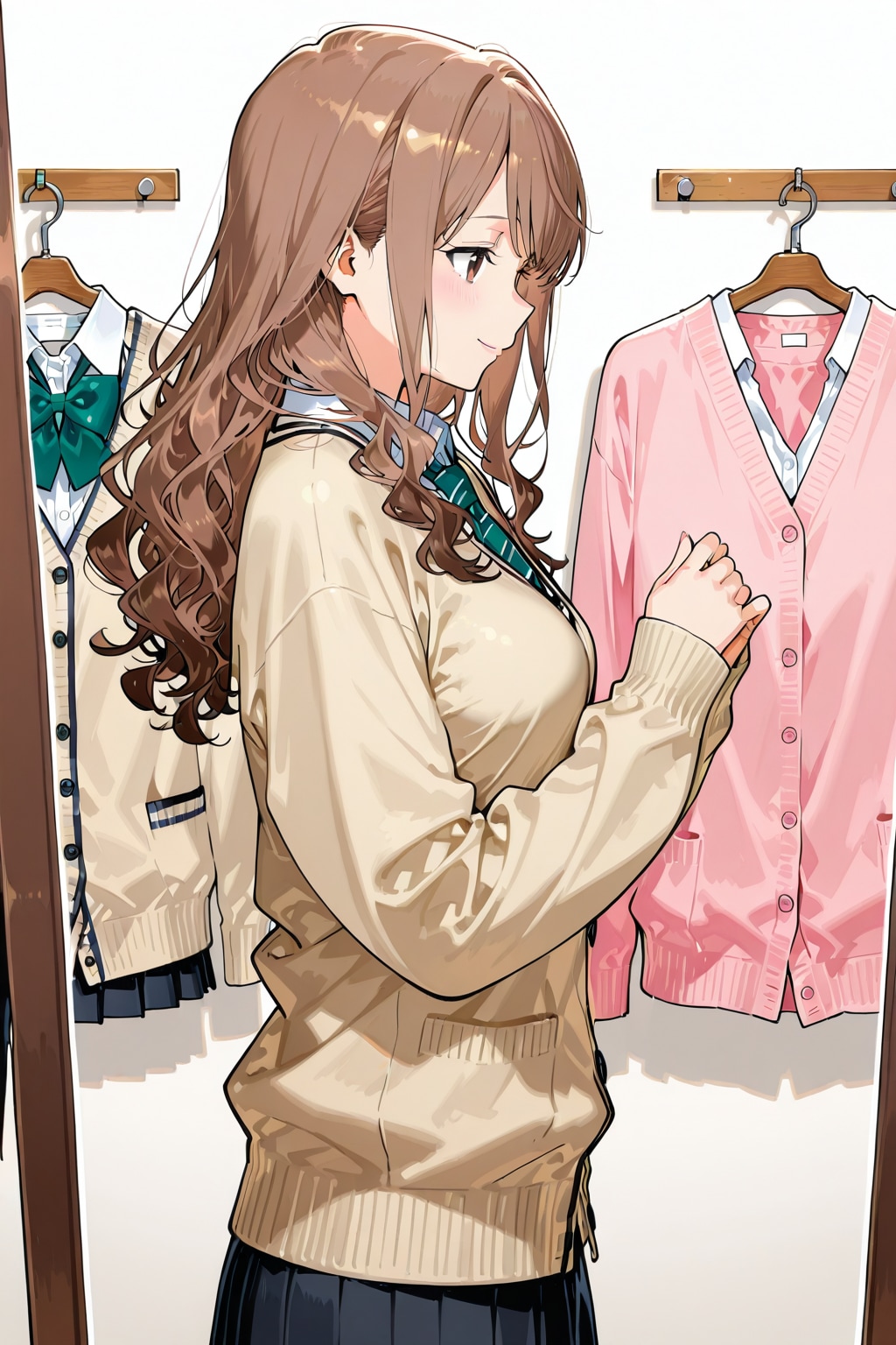 自室でお着替え冴ちゃん | の人気AIイラスト・グラビア