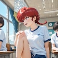 短パンチラ（裾チラ） 4枚目