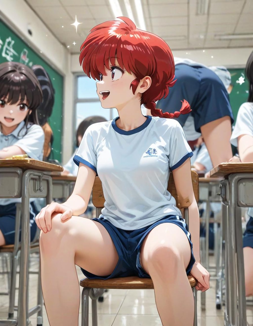 短パンチラ（裾チラ）