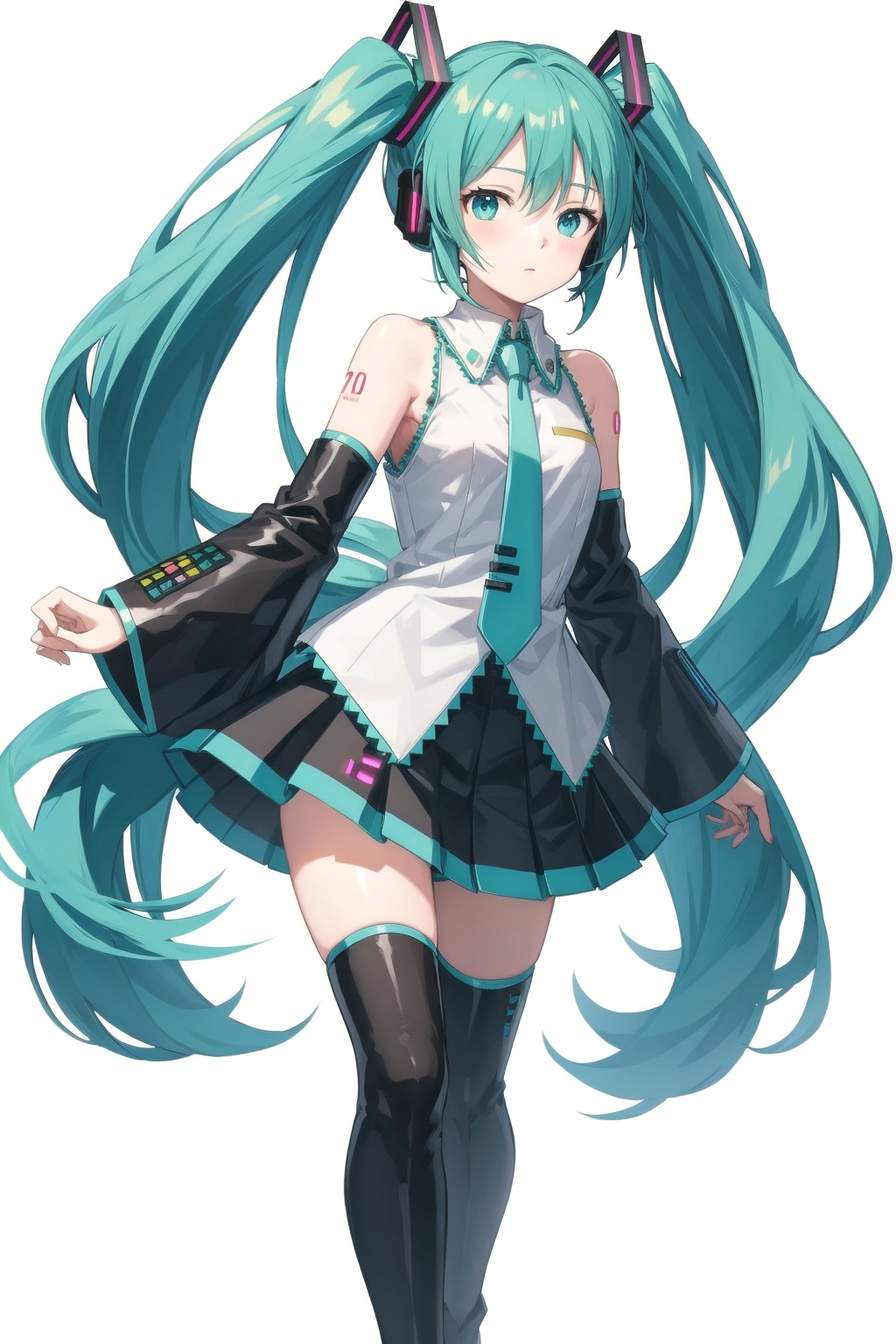 初音ミク V4B サイドショット | の人気AIイラスト・グラビア