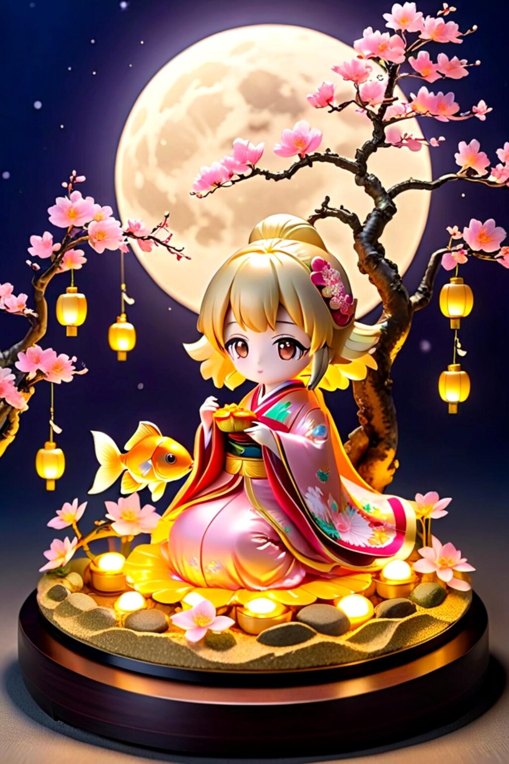 金魚とフィギュア