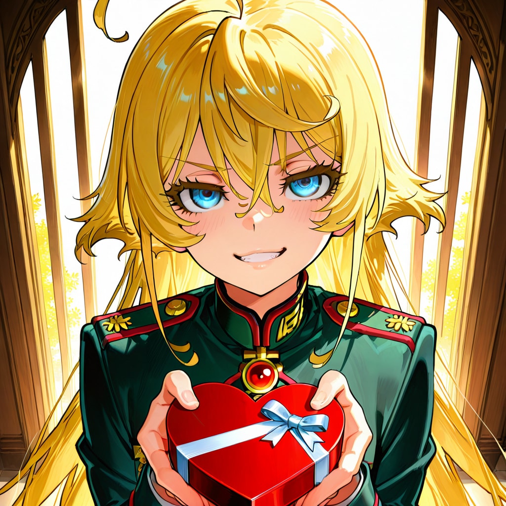 ターニャ・デグレチャフ 大人化 happy valentine's day | の人気AIイラスト・グラビア