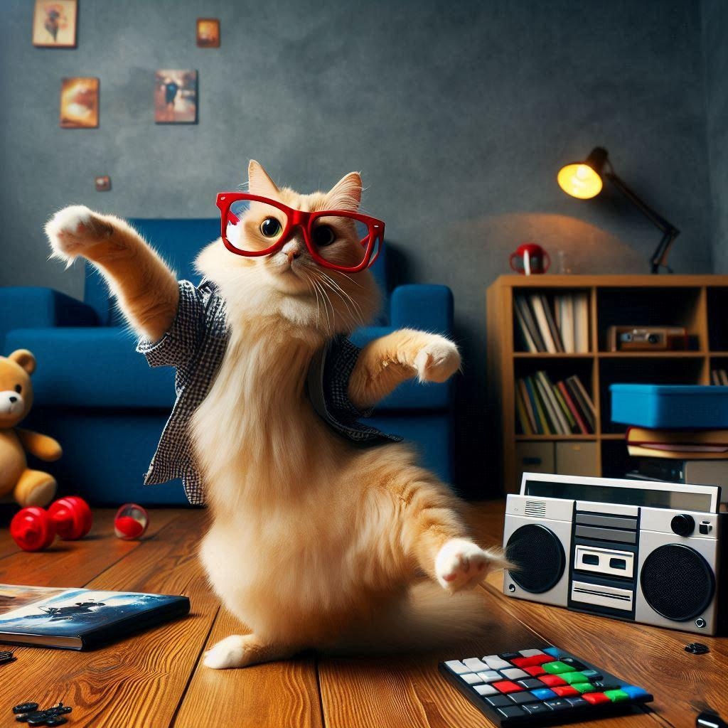 オタク部屋の猫