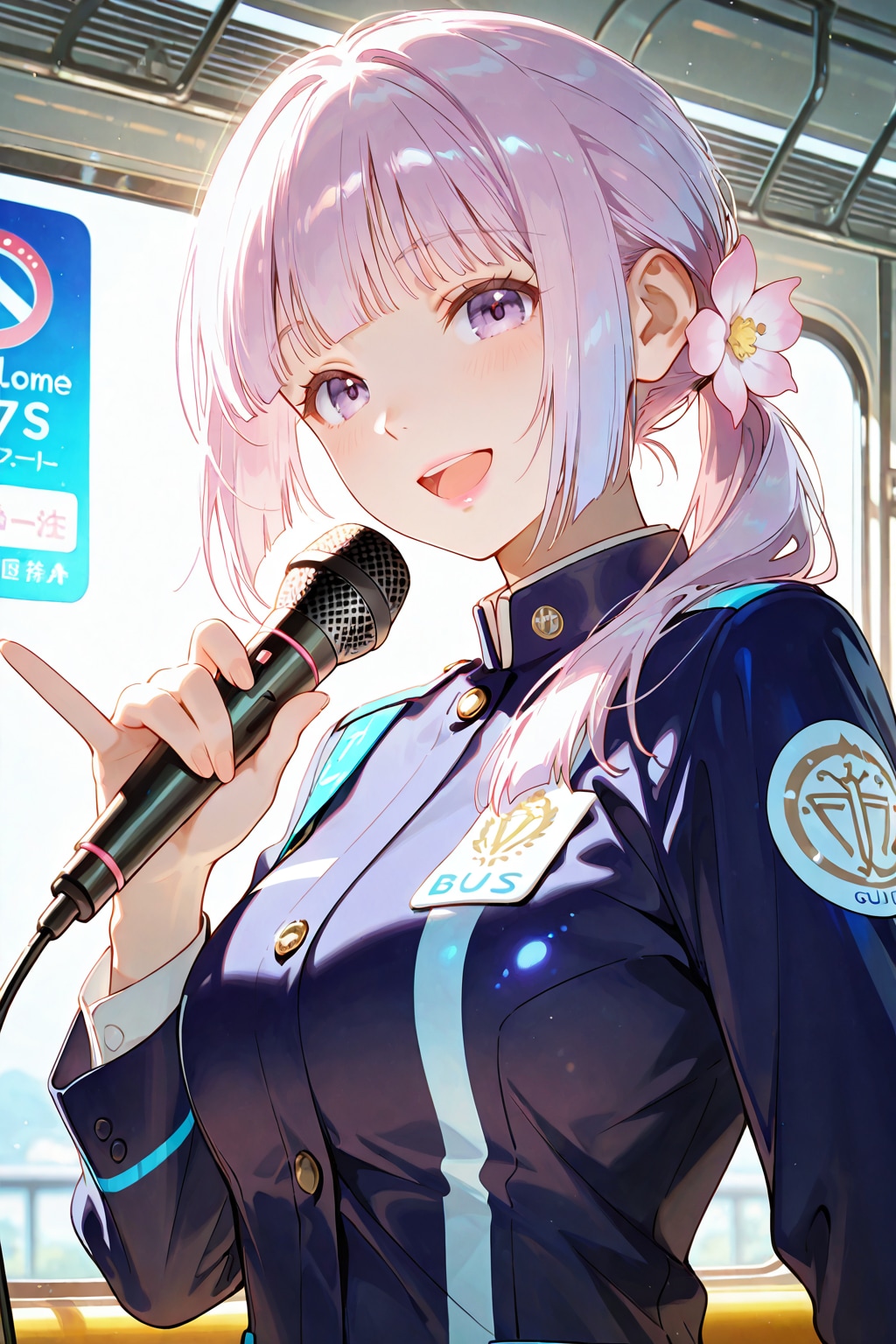 本日バスガイドを務めさせて貰います芹奈です❤️皆様を素敵な旅へとご案内致します❤️