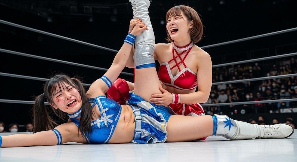 MIKURUを強制開脚させるYURINA