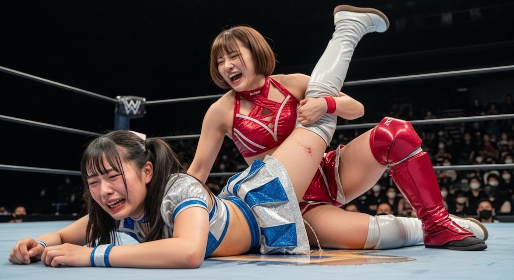 MIKURUを強制開脚させるYURINA