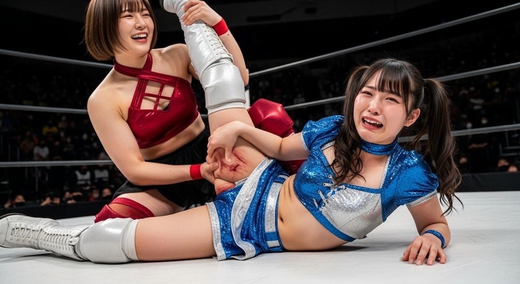 MIKURUを強制開脚させるYURINA