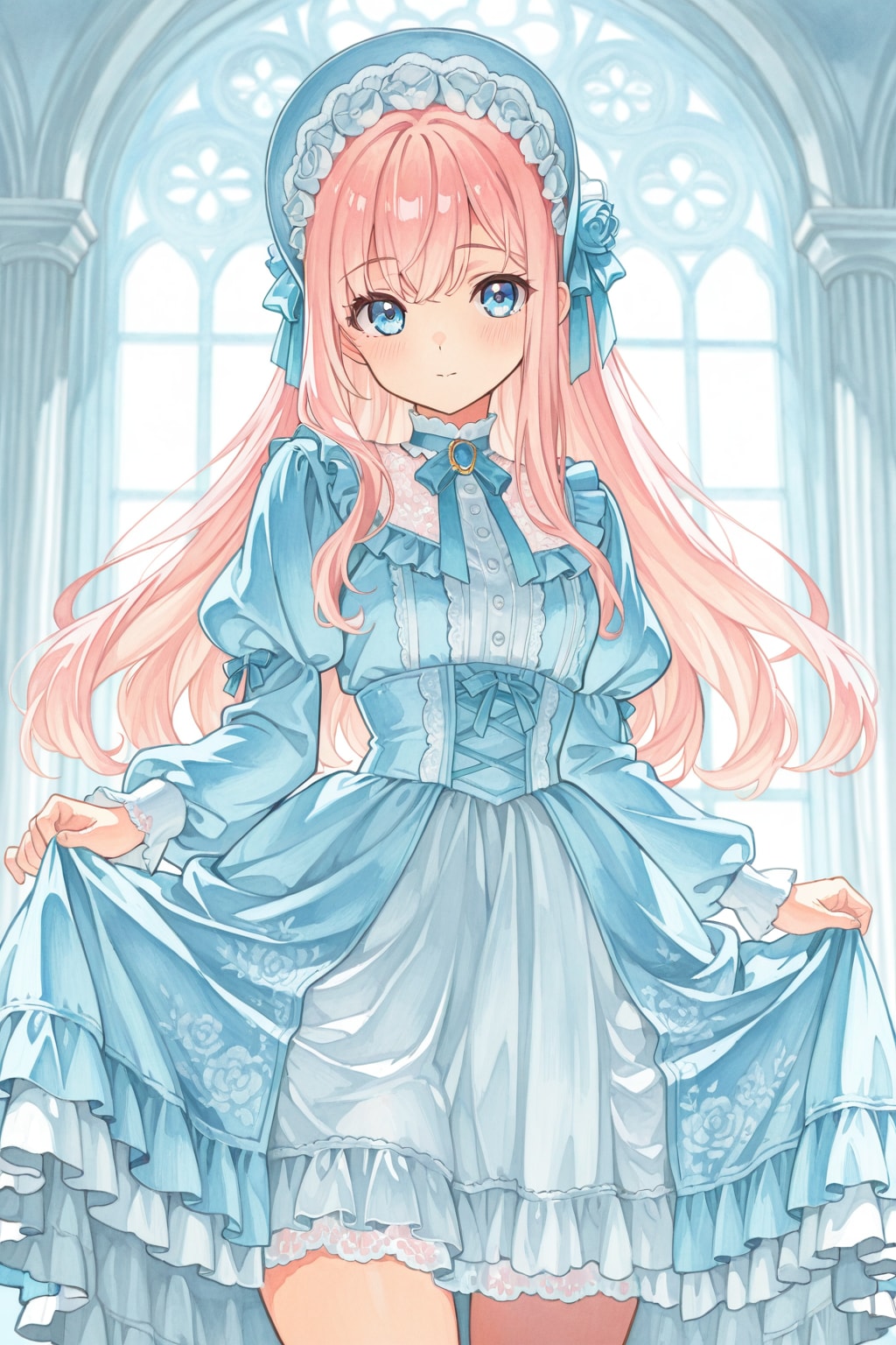 フリルドレス。