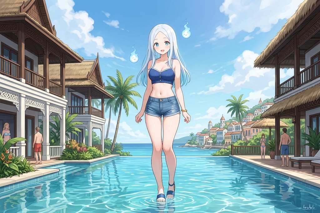 夏に微笑む浮遊霊