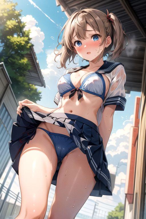 通学中びしょびしょ