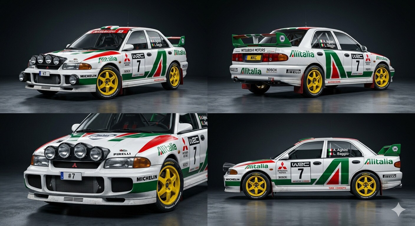 アリタリアランサーエボリューション3ラリーカー