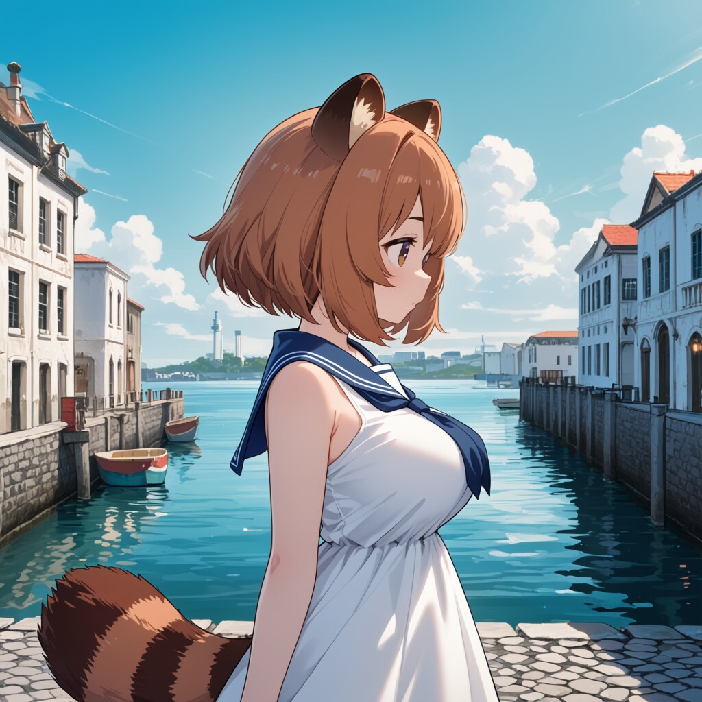 タヌキの夏コーデ 1