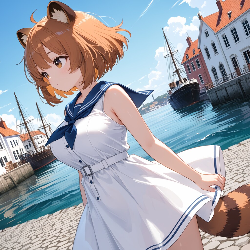 タヌキの夏コーデ 1