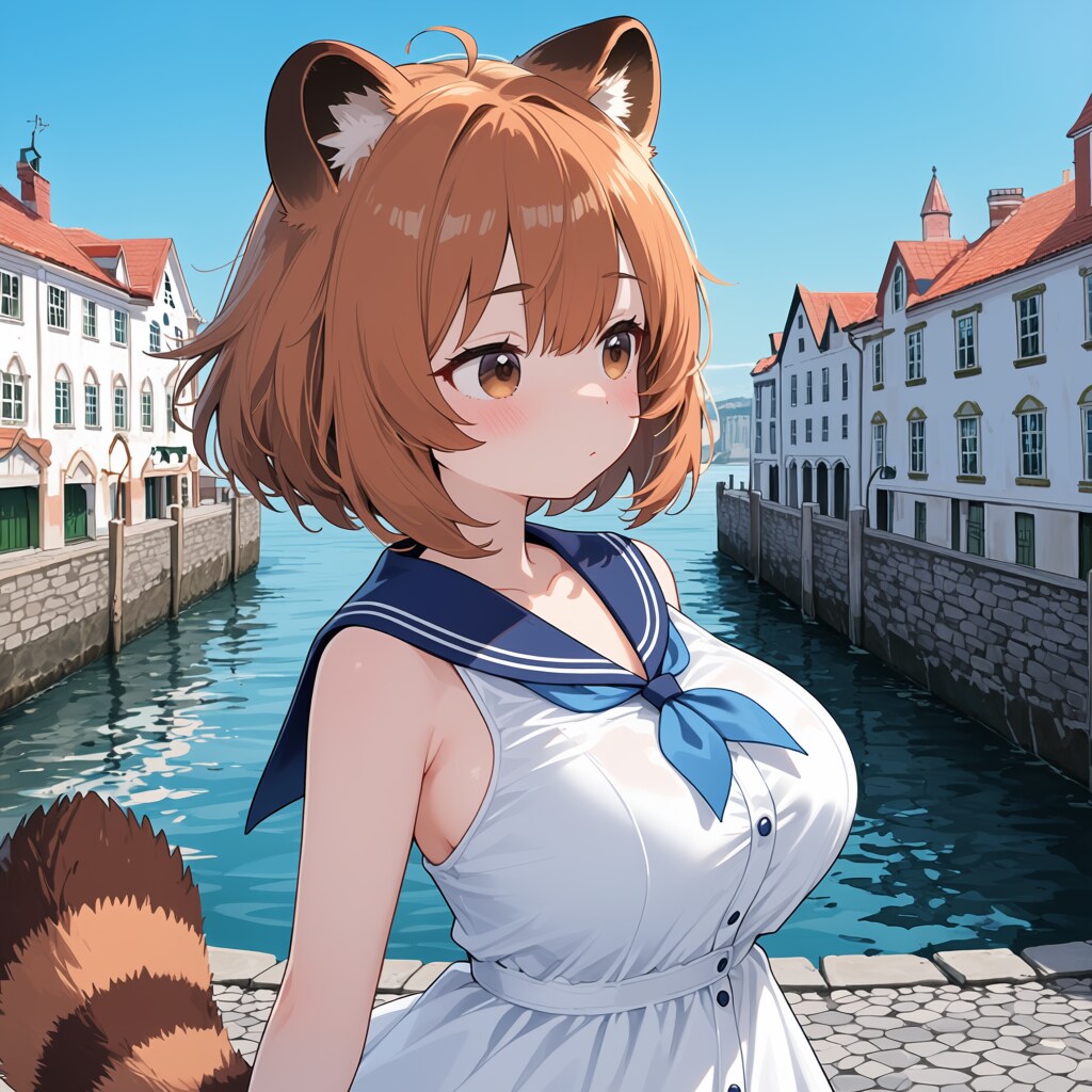 タヌキの夏コーデ 1