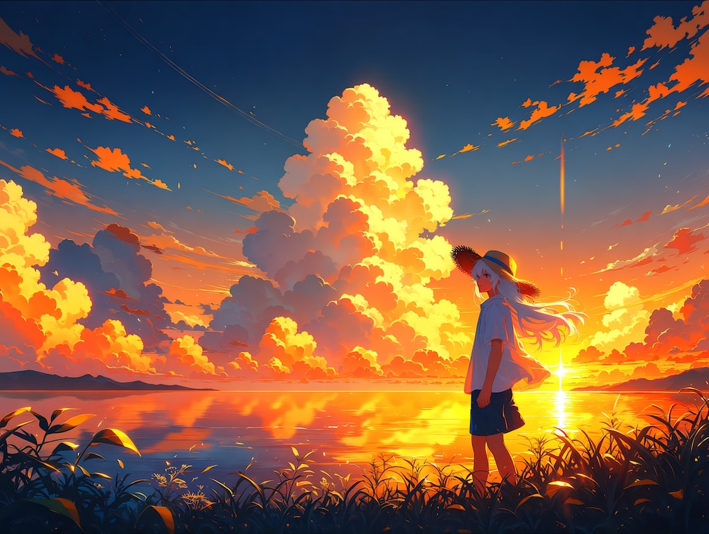 夕暮れ