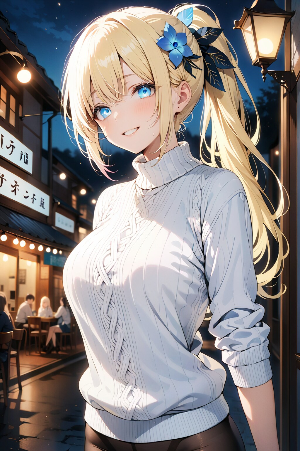 小鳥花陽葵(白ニット) | の人気AIイラスト・グラビア