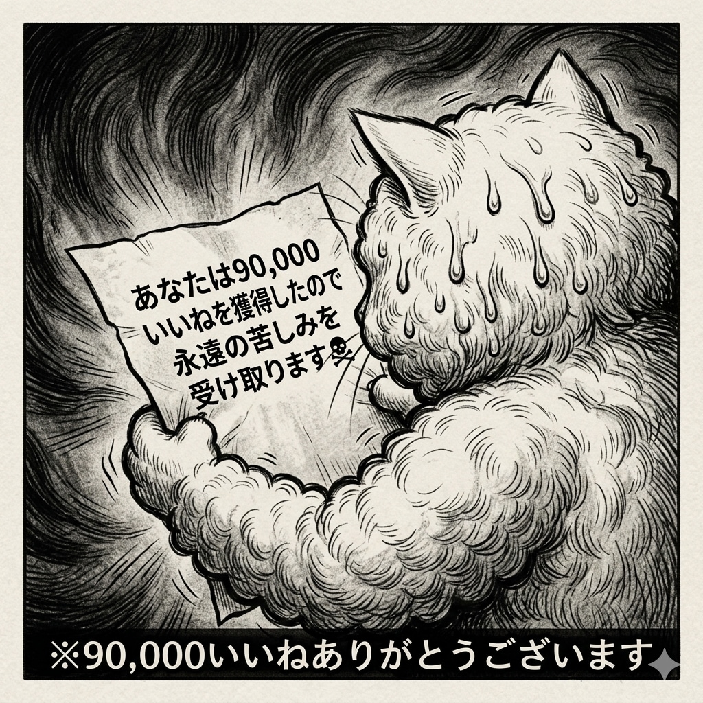 90,000いいねありがとうございます