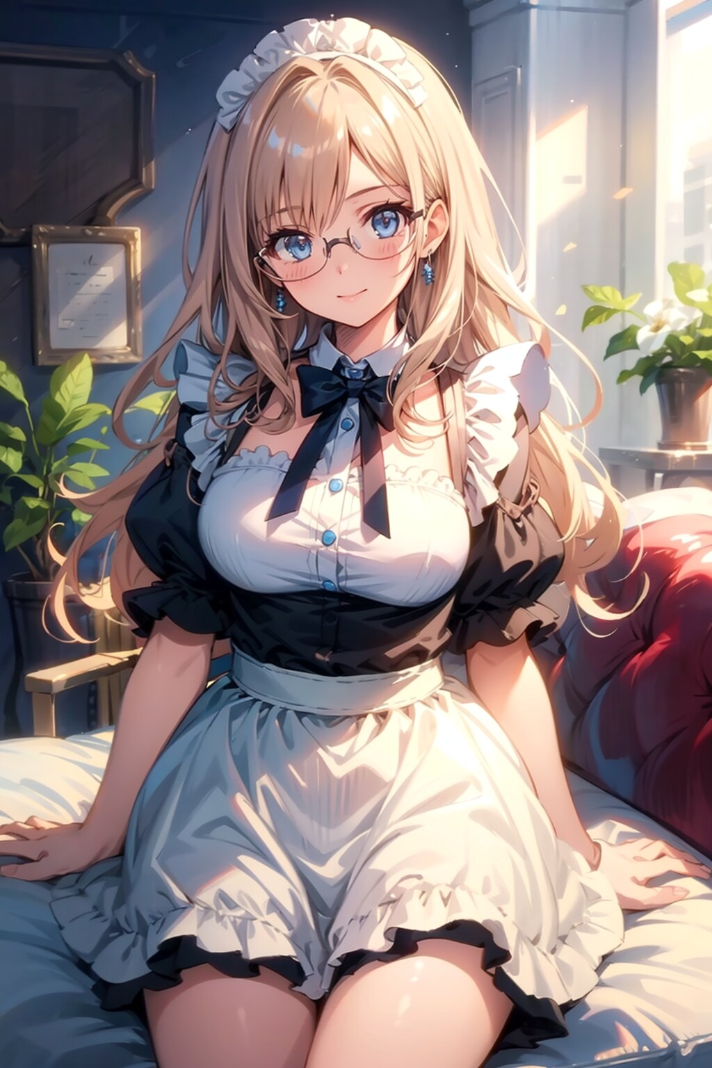 メガネ美少女メイド | の人気AIイラスト・グラビア