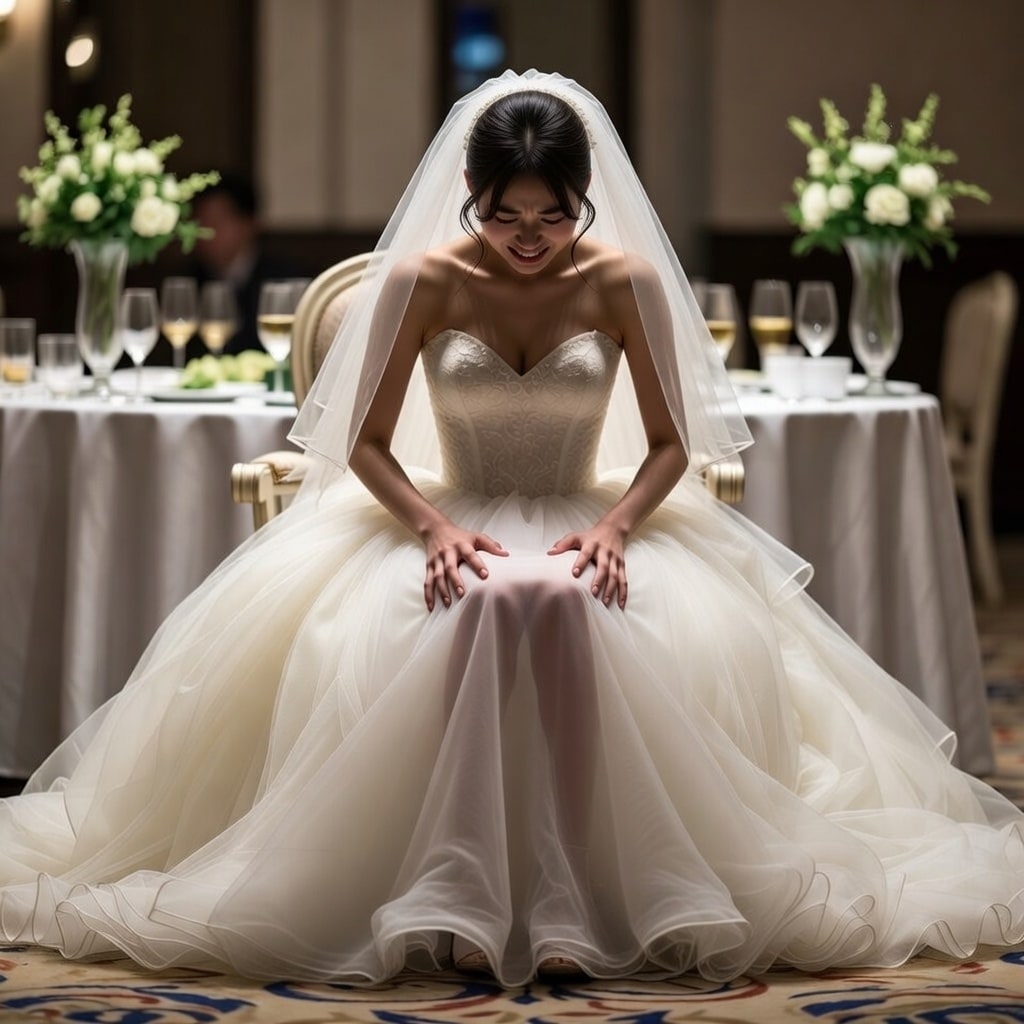 結婚披露宴で花嫁の大惨事