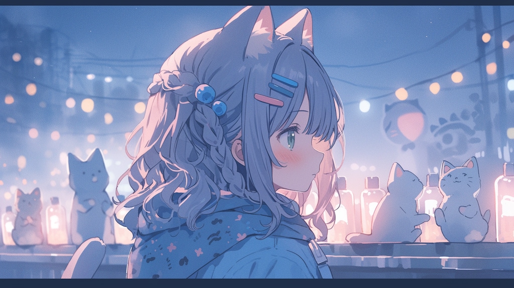 猫耳少女が魅せられた幻想夜市