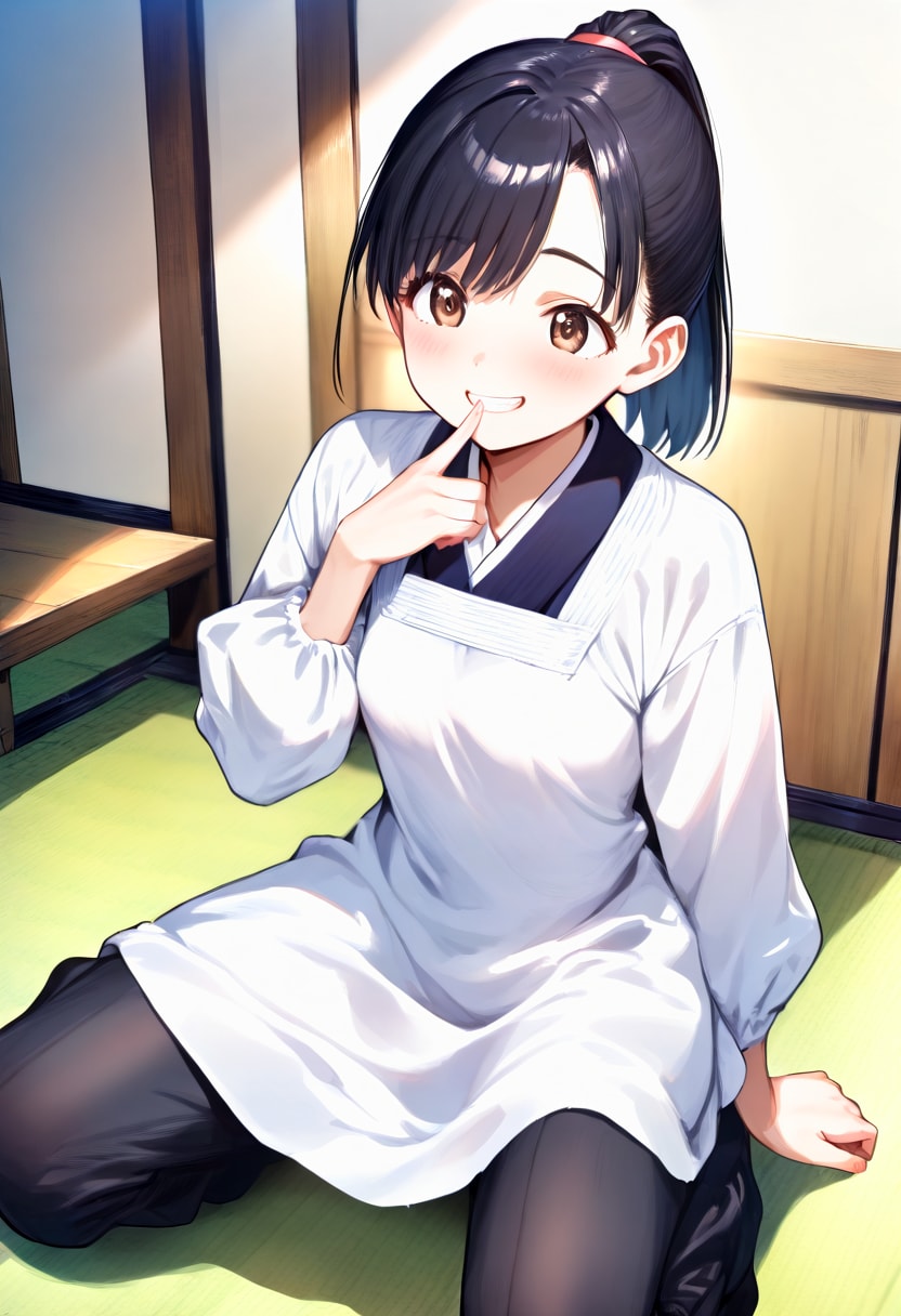 割烹着お姉さん