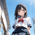 セーラー服美少女のパンツ 5枚目