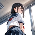 セーラー服美少女のパンツ 2枚目